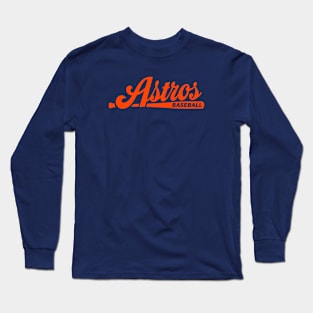 Astros Baseball Bat Long Sleeve T-Shirt